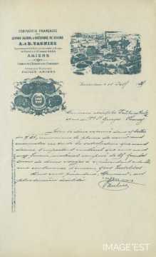 Certificat de la Compagnie A. & B. Vagniez (Amiens)